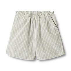 Wheat shorts Edvia - Aquablue stripe